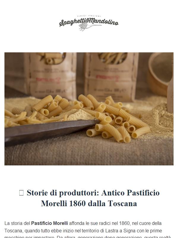 ✨ Storie di produttori: Antico Pastificio Morelli 1860 dalla Toscana