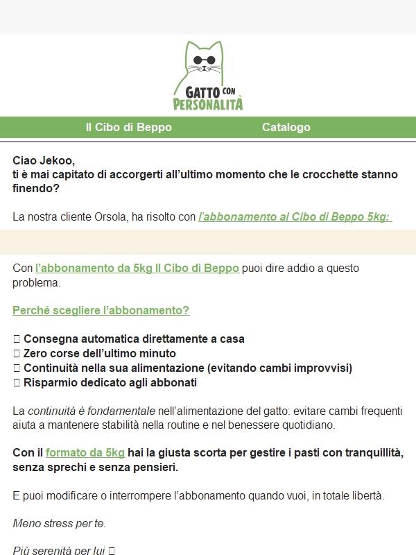 Mai più ciotola vuota all'improvviso