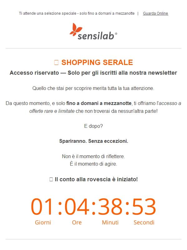 🌙 Shopping serale — accesso riservato