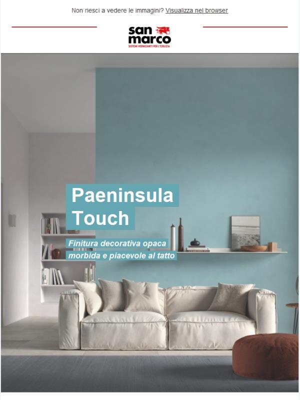 San Marco | Scopri Paeninsula Touch, finitura decorativa morbida al tatto