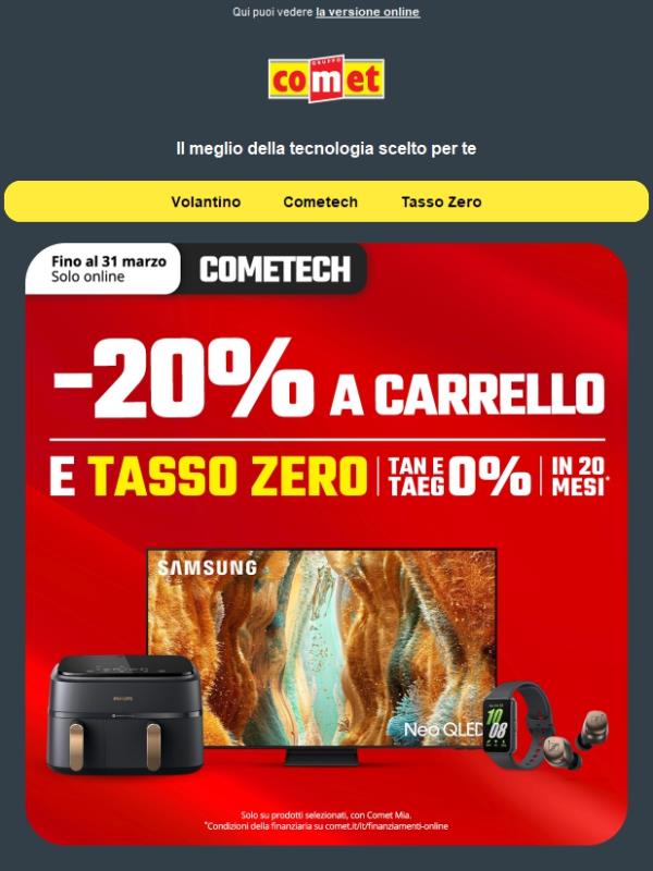 ONLINE | -20% A CARRELLO🔥