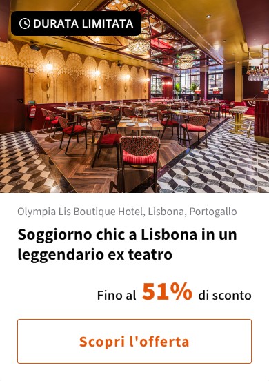 Soggiorno chic a Lisbona in un leggendario ex teatro