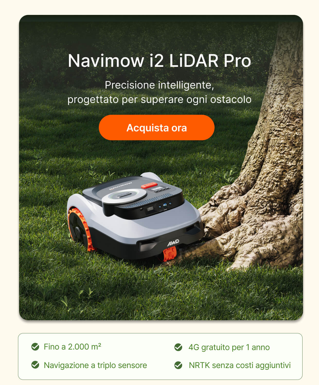  Navimow i2 LiDAR Pro