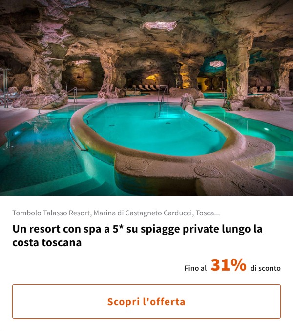 Un resort con spa a 5* su spiagge private lungo la costa toscana
