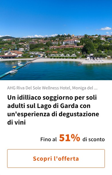 Un idilliaco soggiorno per soli adulti sul Lago di Garda con un'esperienza di degustazione di vini