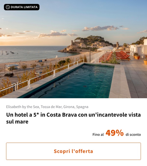Un hotel a 5* in Costa Brava con un'incantevole vista sul mare