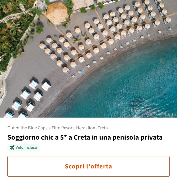 Soggiorno chic a 5* a Creta in una penisola privata