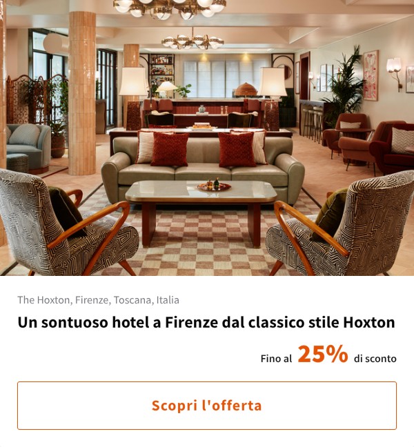 Un sontuoso hotel a Firenze dal classico stile Hoxton