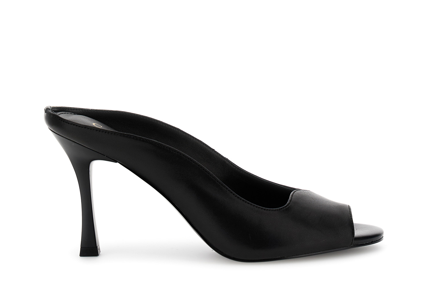 Image of sandali mules open-toe in nappa nero