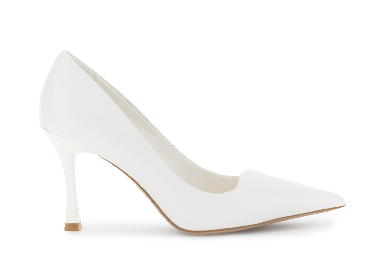 Image of décollété in nappa avorio