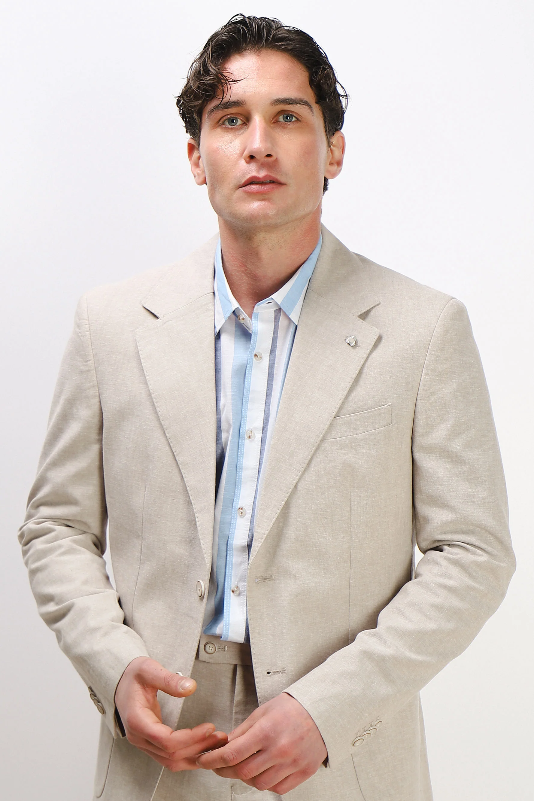 Image of GIACCA DA ABITO IN MISTO LINO