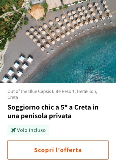 Soggiorno chic a 5* a Creta in una penisola privata