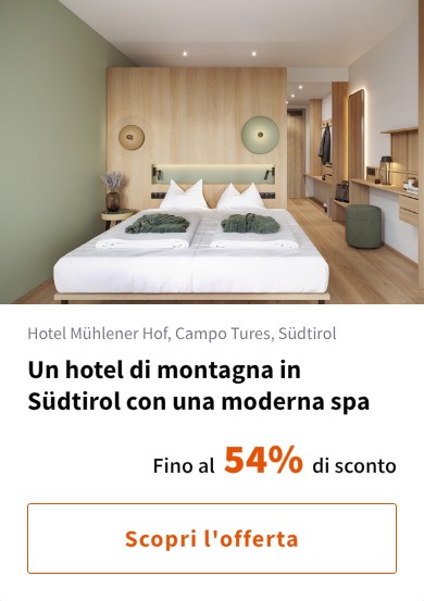 Un hotel di montagna in Südtirol con una moderna spa