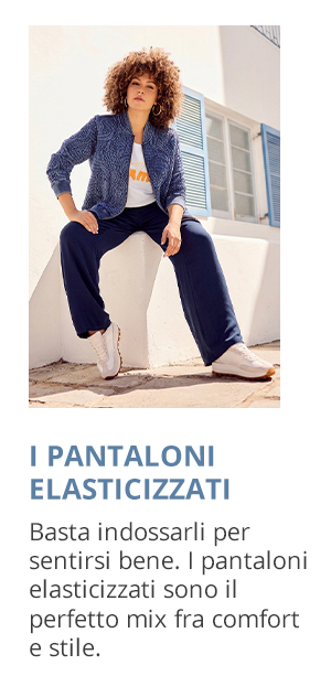 Pantaloni modello Rose in crêpe con taglio della gamba ampio e cintura elastica