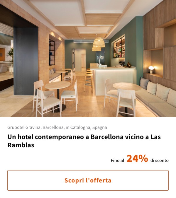 Un hotel contemporaneo a Barcellona vicino a Las Ramblas