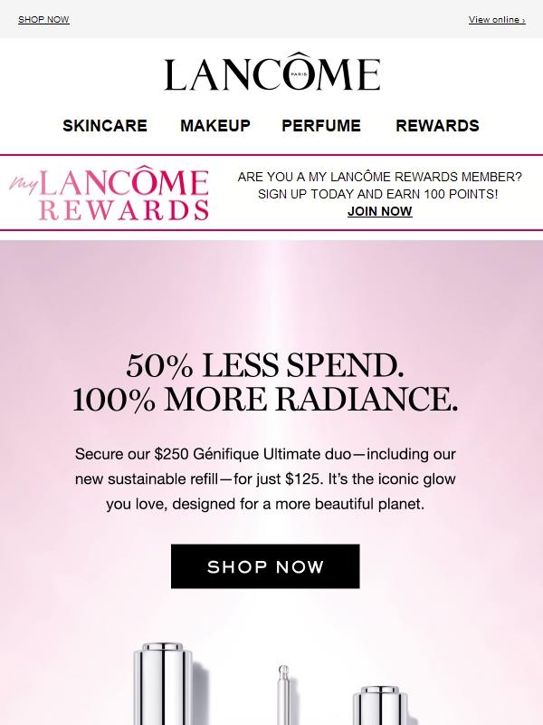 Exclusive: Our $250 Génifique Set is Only $125