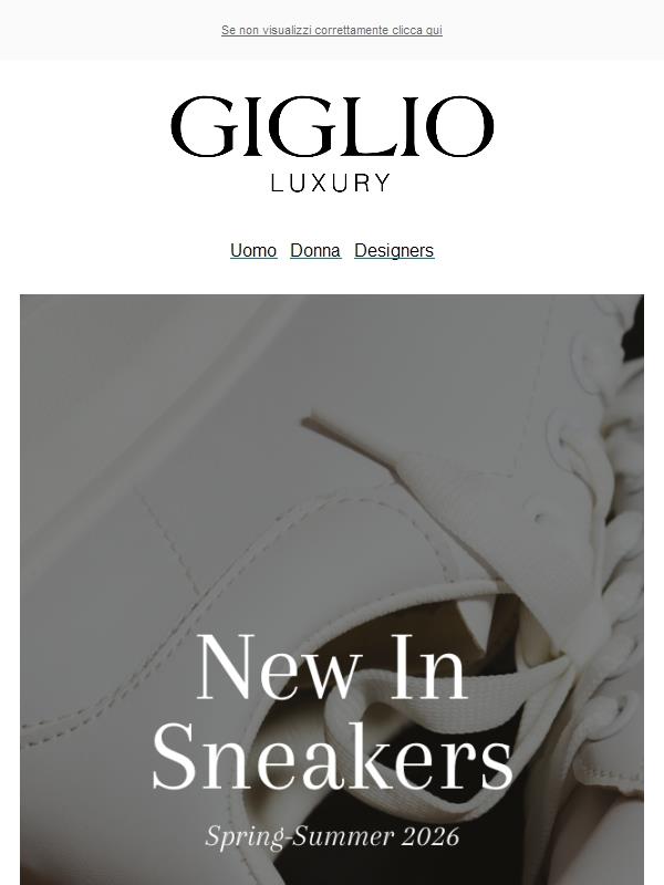 SS26 Luxury Sneakers: scoprile ora