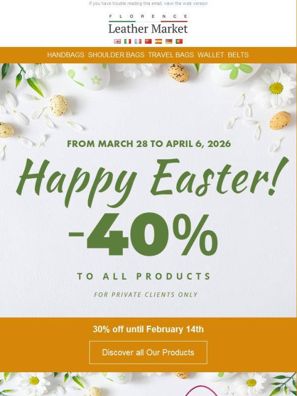 Easter Sale - 40% OFF Ends Soon - No Code Needed