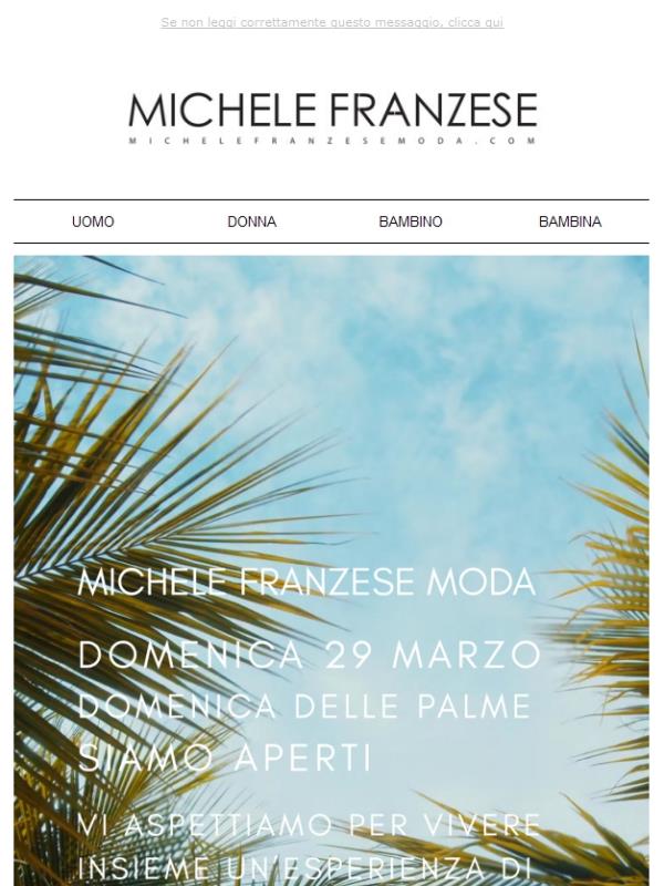 DOMENICA 29 MARZO, WE’RE OPEN! 🛍️