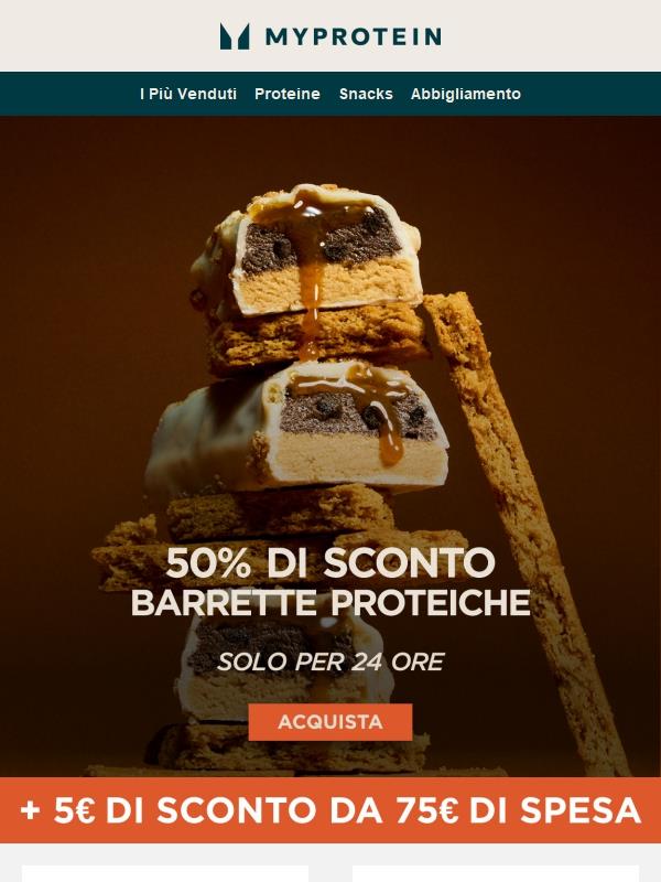 50% di Sconto sulle Barrette 🚨