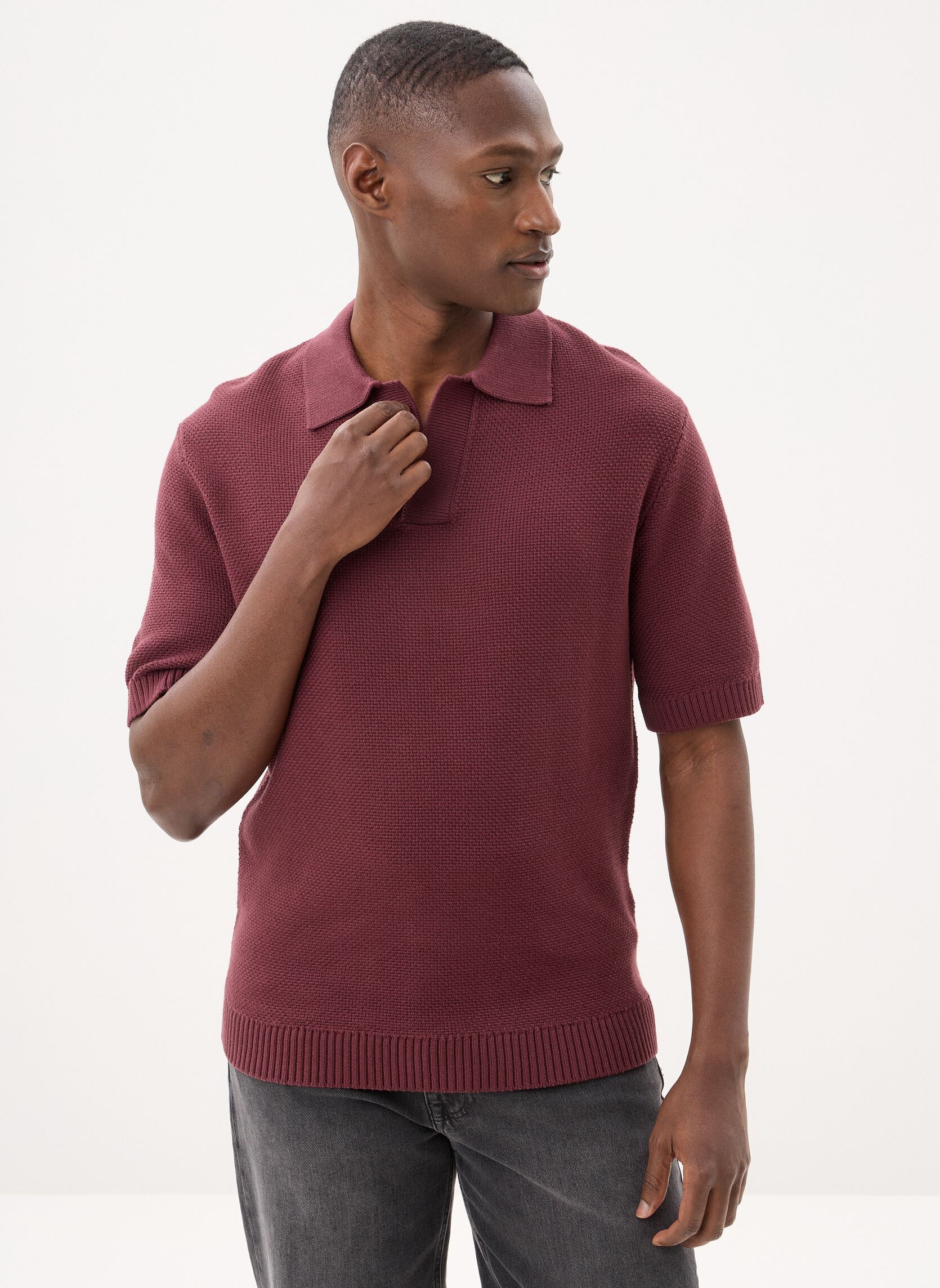 Marvin&Co Polos manches courtes TVALENTIN polo homme marron