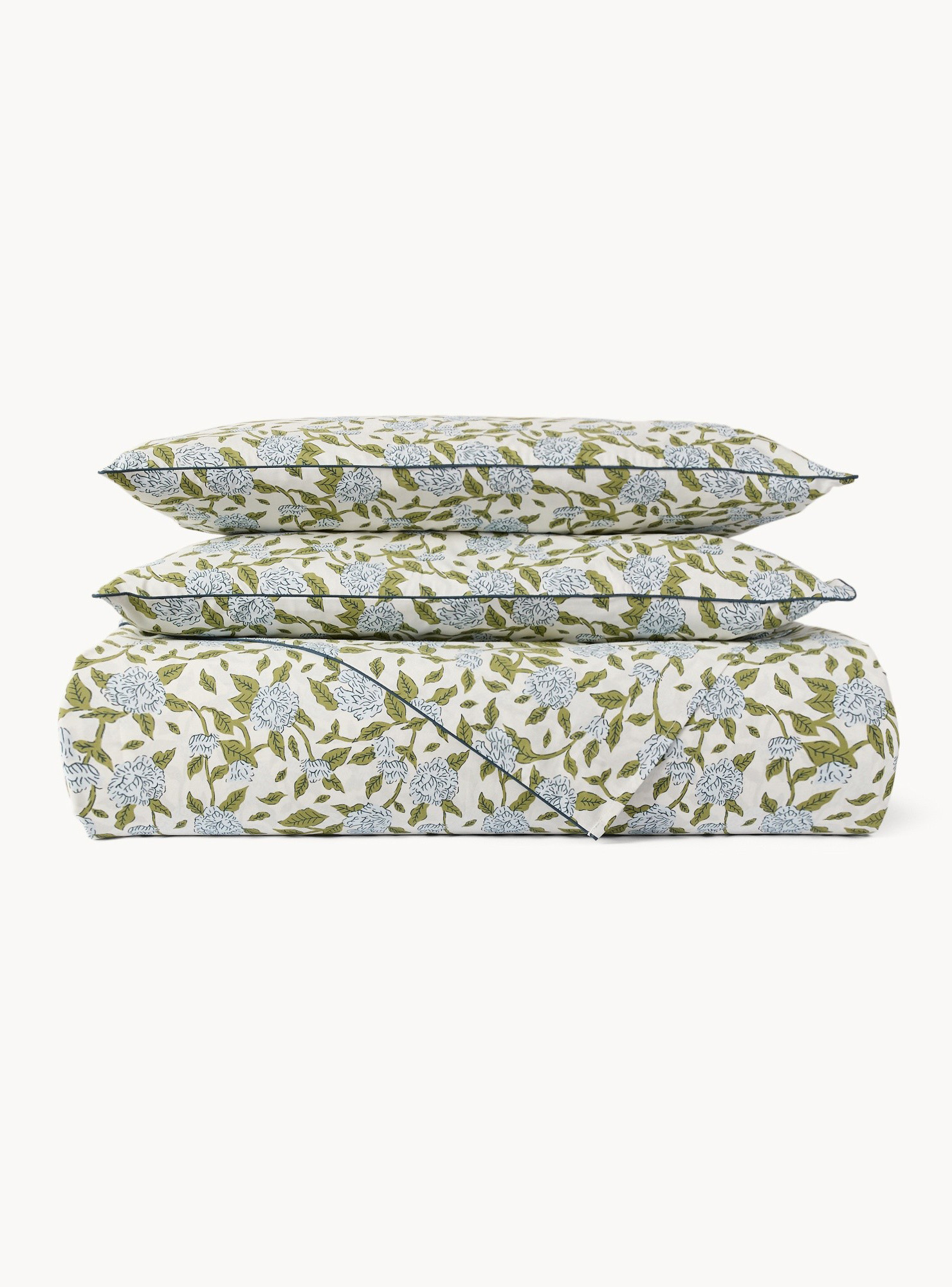 Lenzuolo liscio in cotone percalle fantasia floreale