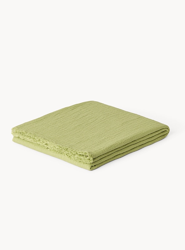 Plaid in garza di cotone lavato