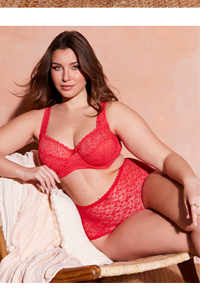 Reggiseno in pizzo floreale con ferretto e coppa B-E