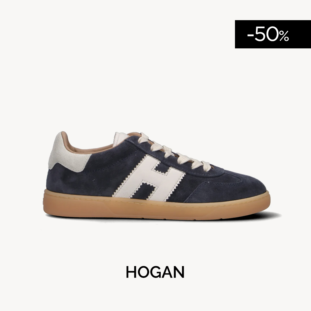 HOGAN COOL Sneaker donna blu in suede
