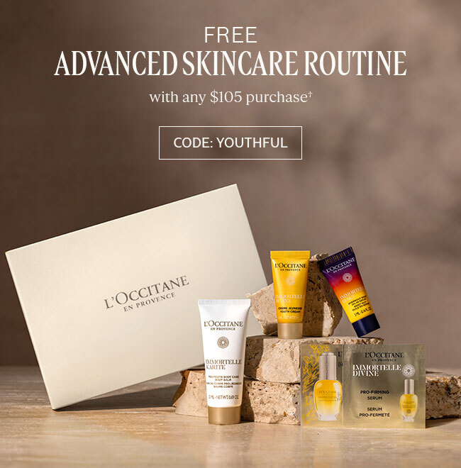FREE ADVANCED SKINCARE ROUTINE WITH ANY $105 PURCHASE† | CODE: YOUTHFUL