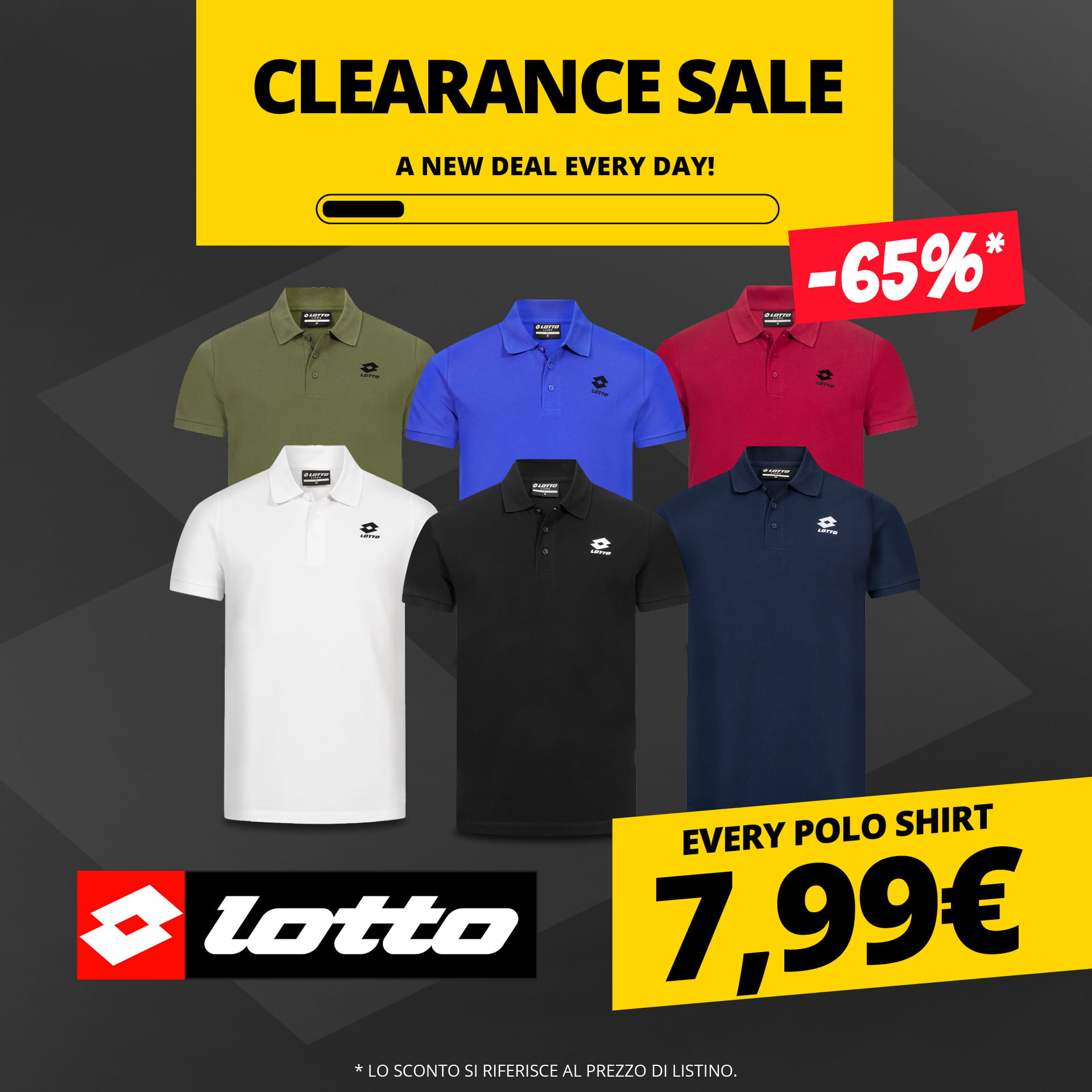 lotto pique cotton uomo polo