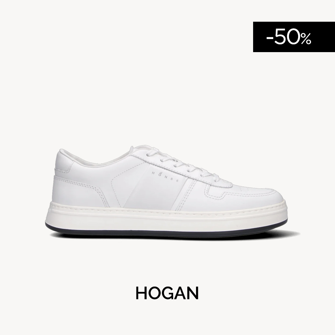 HOGAN H-TV Sneaker uomo bianca in pelle