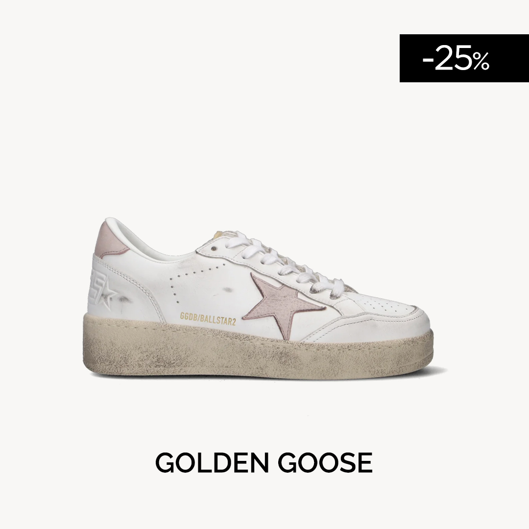 GOLDEN GOOSE BALLSTAR 2 Sneaker donna bianca in pelle