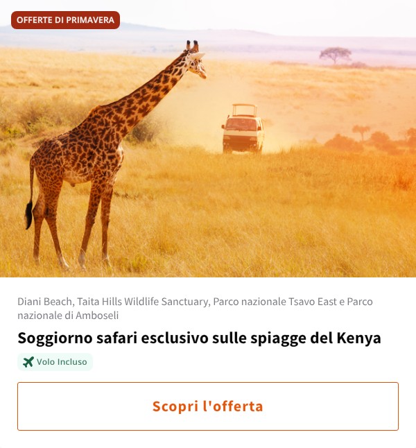 Soggiorno safari esclusivo sulle spiagge del Kenya