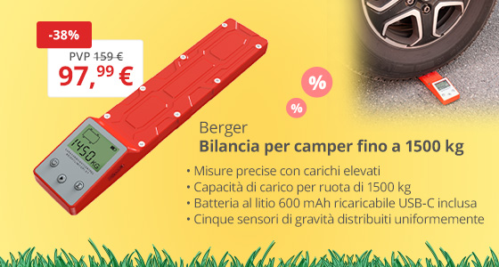 Bilancia per camper per fino a 1.500 kg