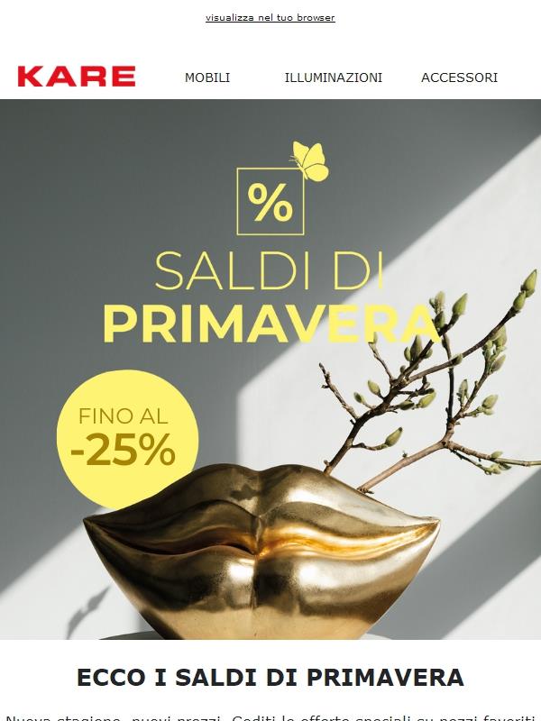 💛 FINO AL 25% 💛 SALDI DI PRIMAVERA