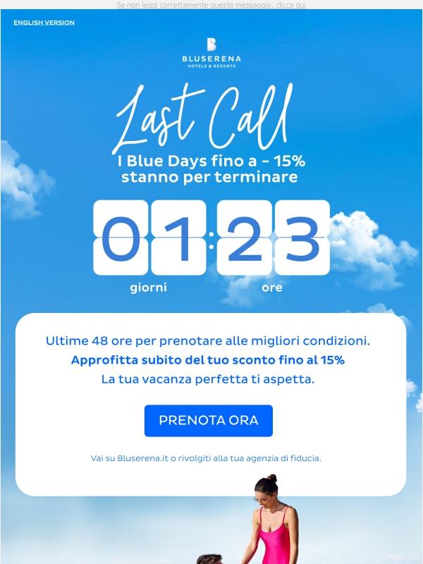 Ultime 48 ore: Blue Days -15%