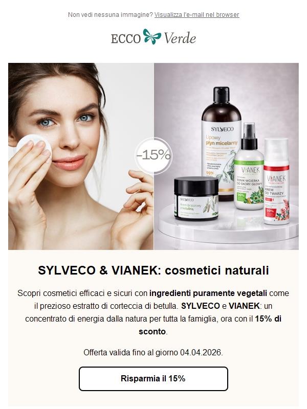 SYLVECO & VIANEK al -15% 🌿 Potere della natura concentrato