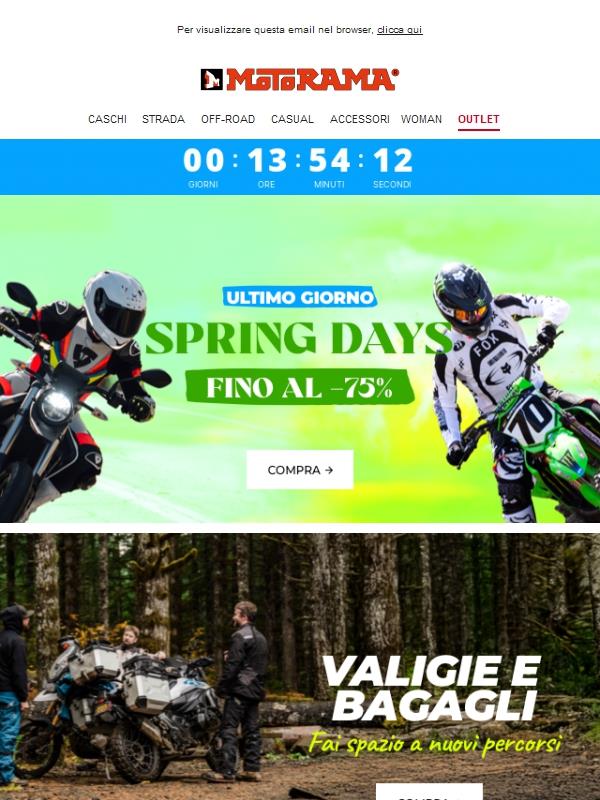 FINE degli Spring Days 🍃 Ultime ore! ⏱️