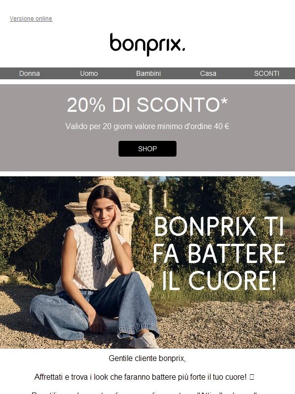 ✨ Ottieni subito il 20% di sconto sul tuo primo ordine! ✨