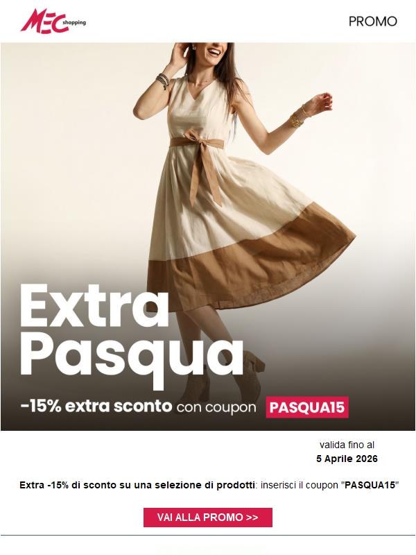 Ultimi 7 giorni! 🐣 Extra -15%