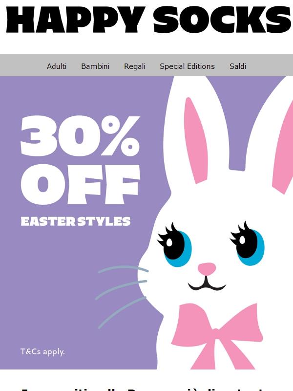 Collezione Pasqua: 30% di sconto!