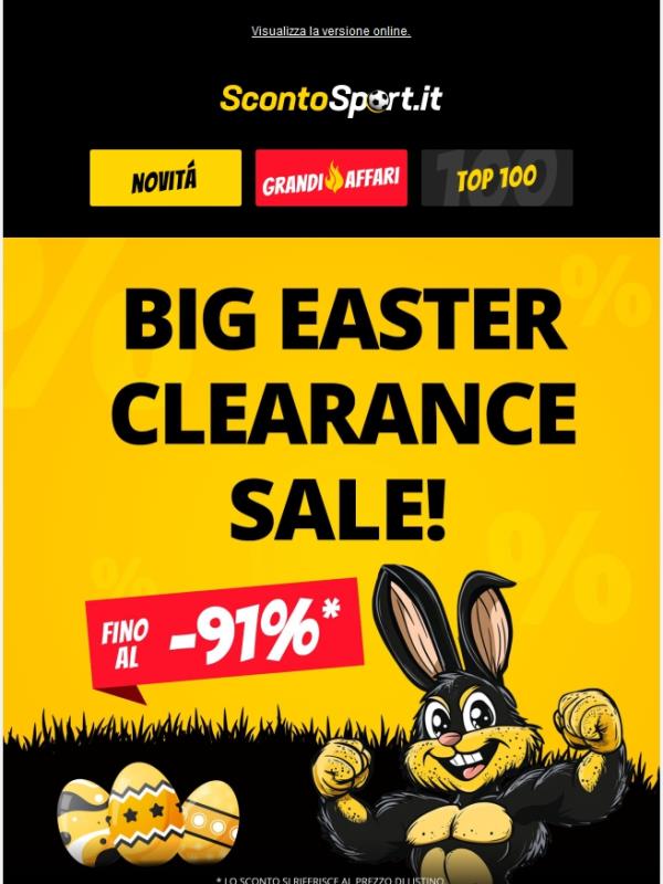 🐰 Speciale Pasqua: offerte in saldo a prezzi vantaggiosi!