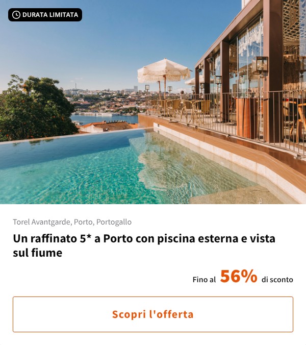 Un raffinato 5* a Porto con piscina esterna e vista sul fiume