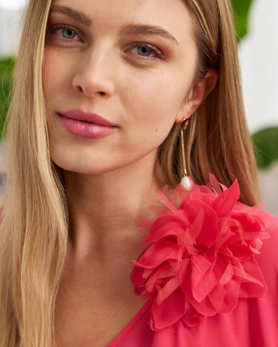 TOP E COPRISPALLE IN DOPPIA GEORGETTE