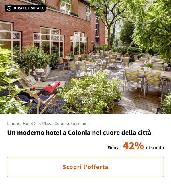 Un moderno hotel a Colonia nel cuore della città