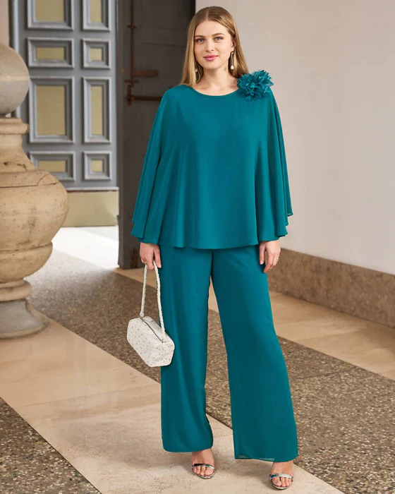 BLUSA E PANTALONE IN GEORGETTE