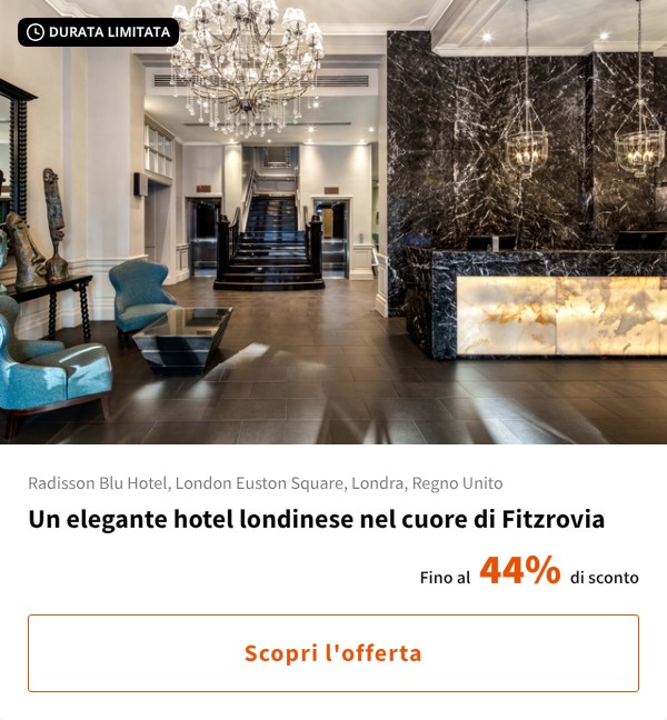 Un elegante hotel londinese nel cuore di Fitzrovia