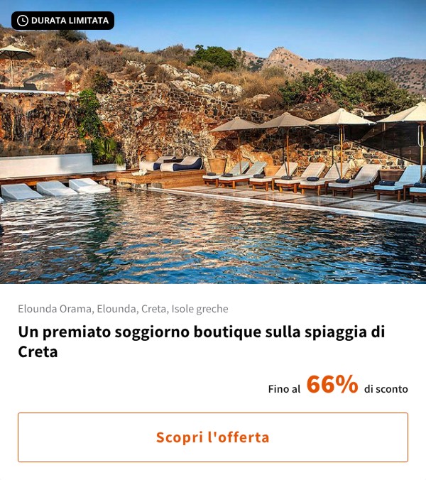 Un premiato soggiorno boutique sulla spiaggia di Creta