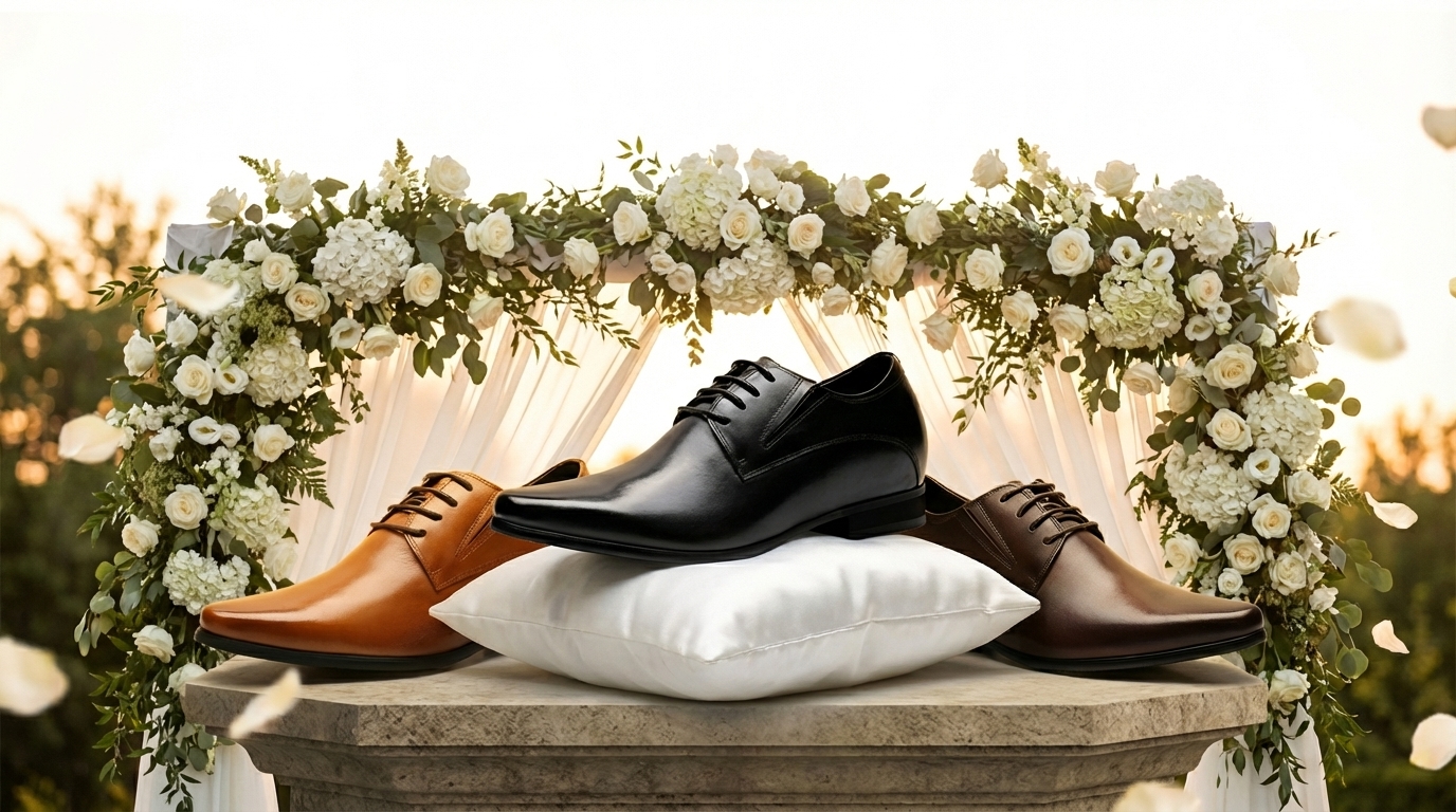 Collezione di scarpe rialzanti da matrimonio, eleganza e comfort per la stagione delle nozze